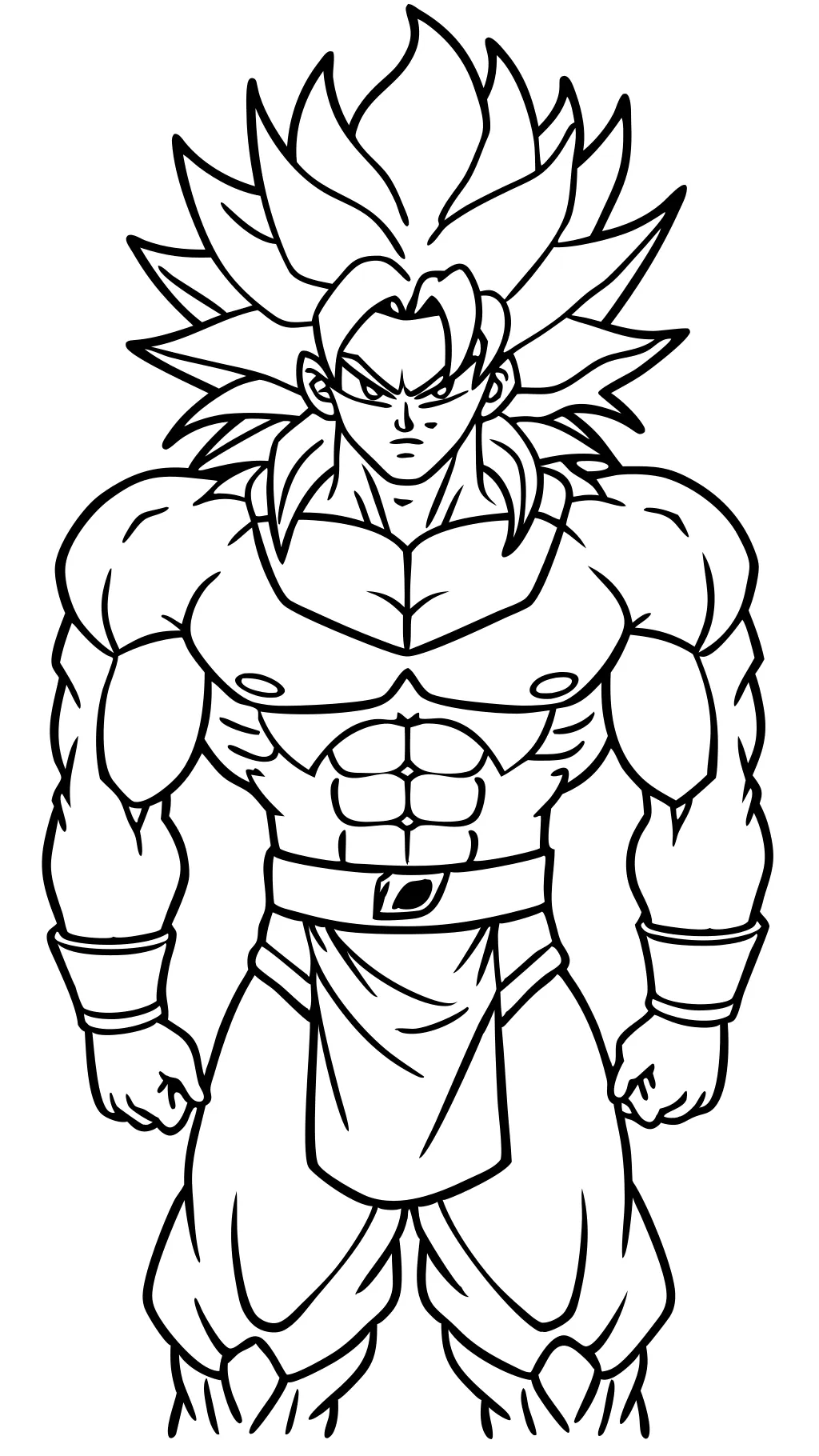 broly coloring page